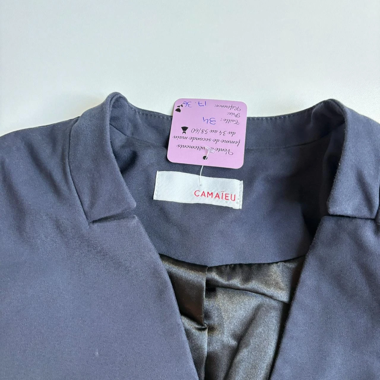 Blazer azul marino Camaïeu 34 – photo 2